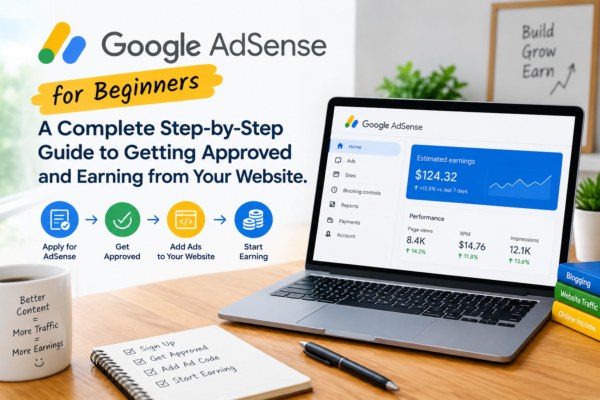 Google AdSense for Beginners: A Complete Step-by-Step Guide to Getting Approved and Earning from Your Website