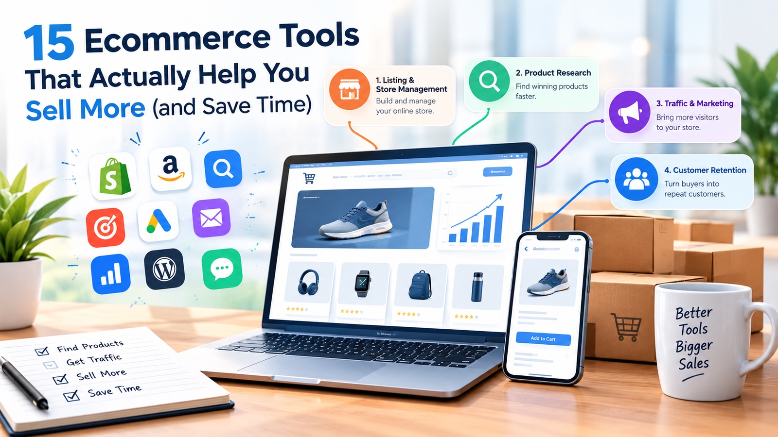 15 Ecommerce Tools That Actually Help You Sell More (and Save Time)